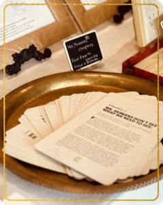 We, Humans book page cards as sharable gifts