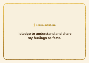Download a pledge to share your feelings as facts