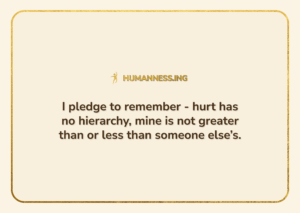 Download a pledge to remember hurt has no hierarchy