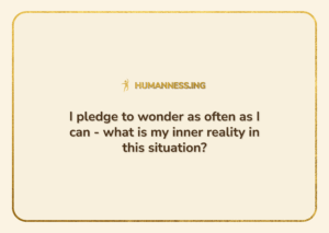 Download a pledge to wonder your inner reality