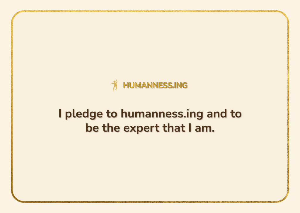 Download a pledge to be an expert that you are.